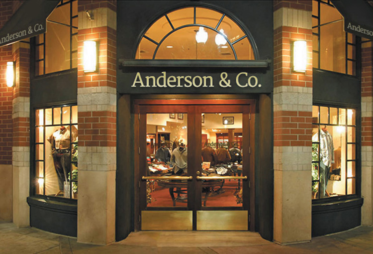 Exterior of Anderson & Co. store