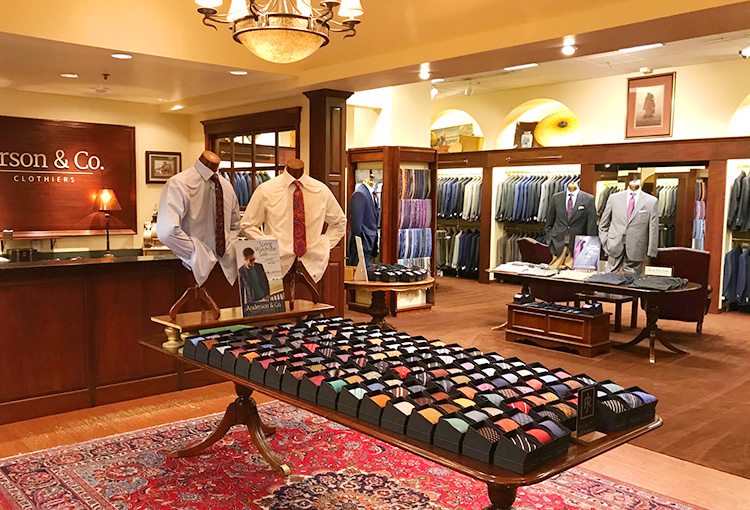 Interior of Anderson & Co. store